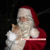 Kerstman met rosse kater